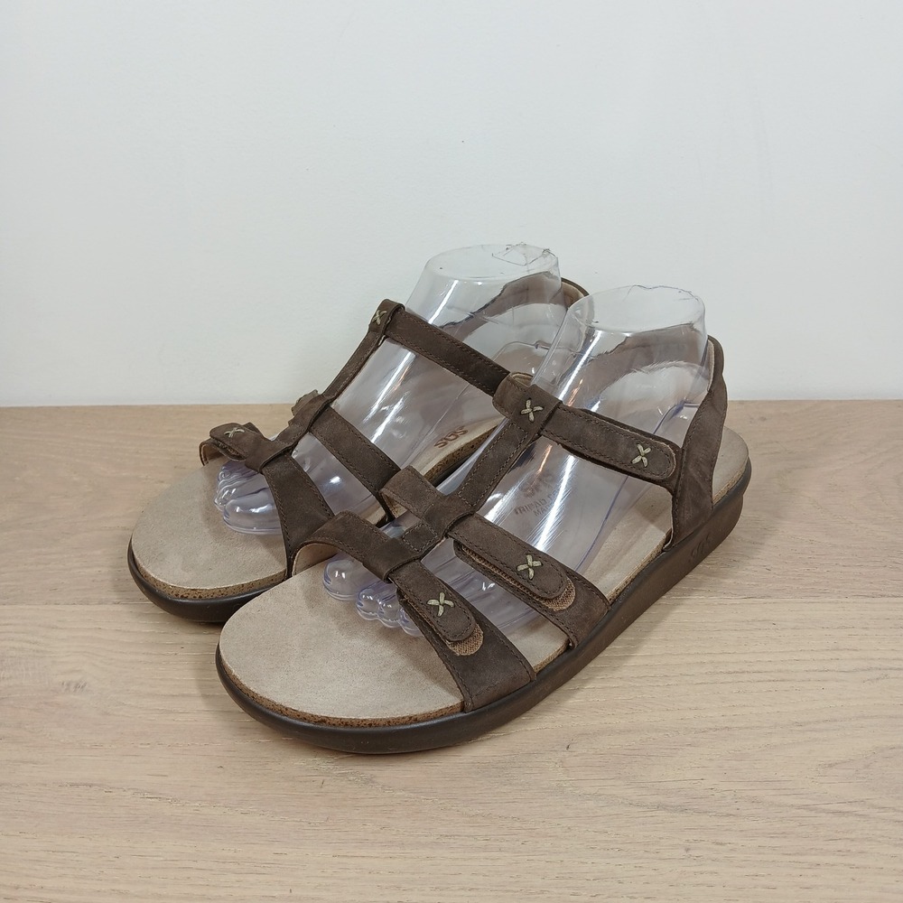 SAS Tripad Comfort Sandals Womens 10 M Brown Leather Strappy Comfort Walking